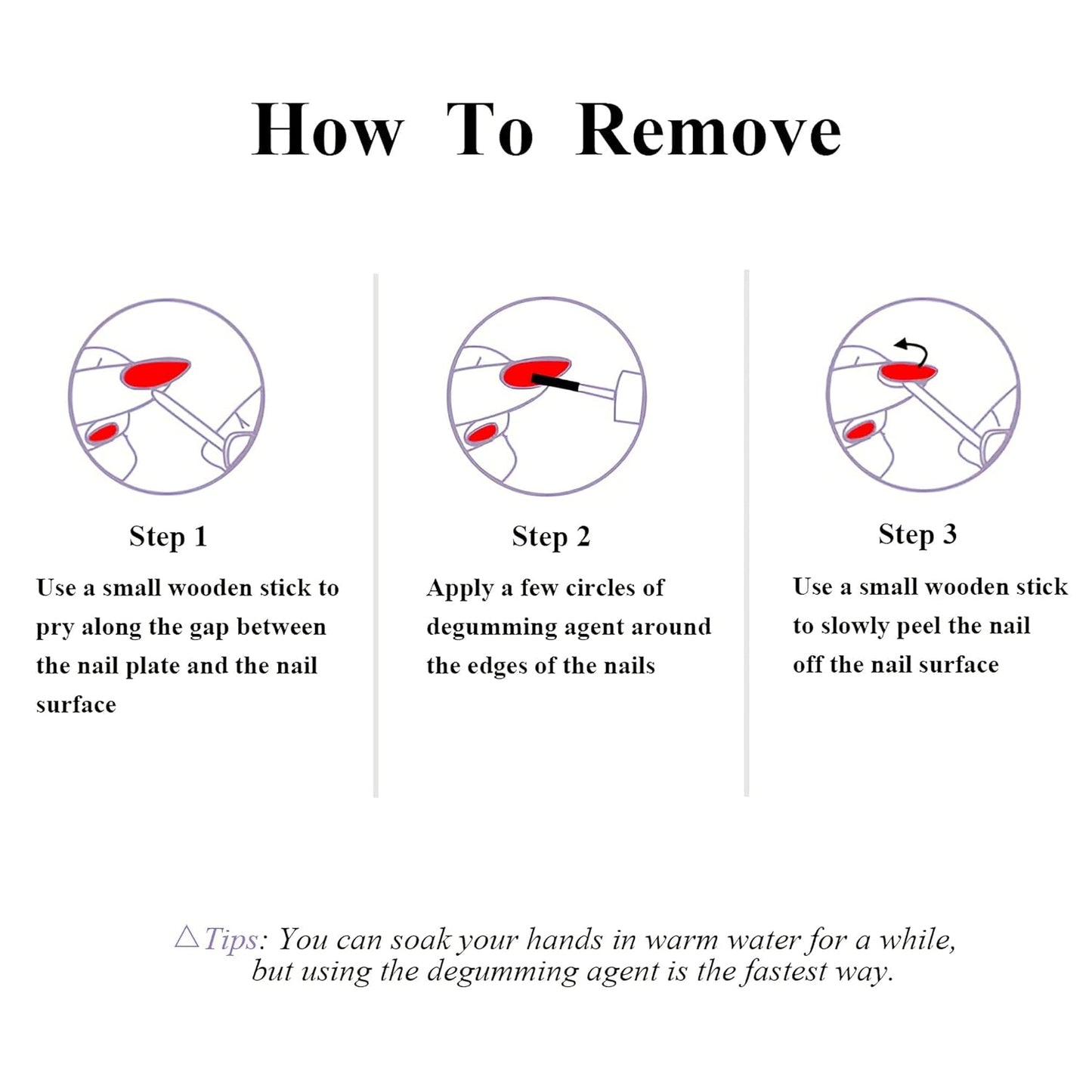 Long Square Press on Nails Red French Tip Fake Nails Squoval Glue Ons Artificial Acrylic Nail 24Pcs Glossy with Goth Design